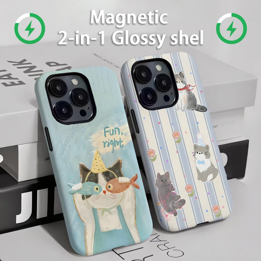 Phone Cases Iphone - Custodia per telefono con gatti e
