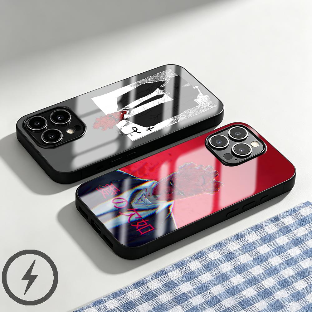 Phone Cases Iphone - Custodia per telefono in vetro magnetico