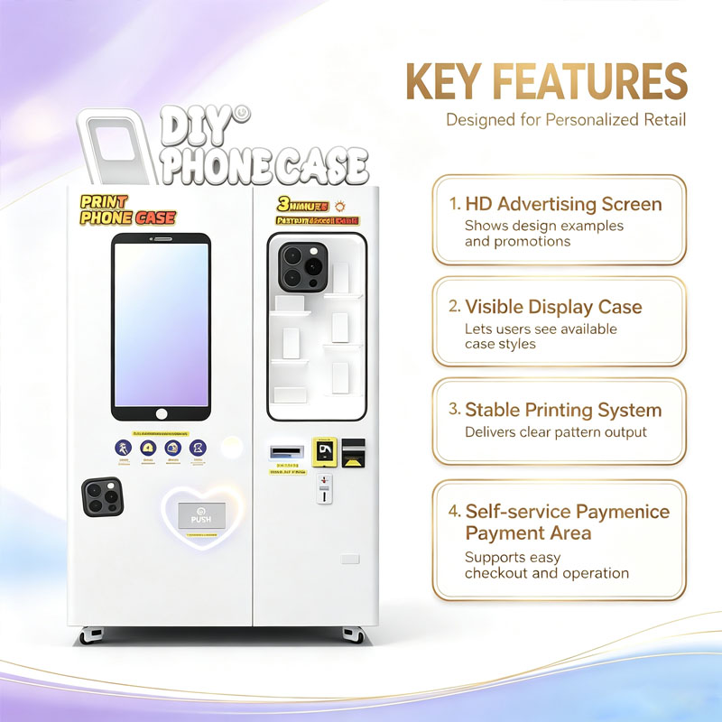 Macchina per Cover Personalizz - Phone Cases Vending Machine recensione e prezzo
